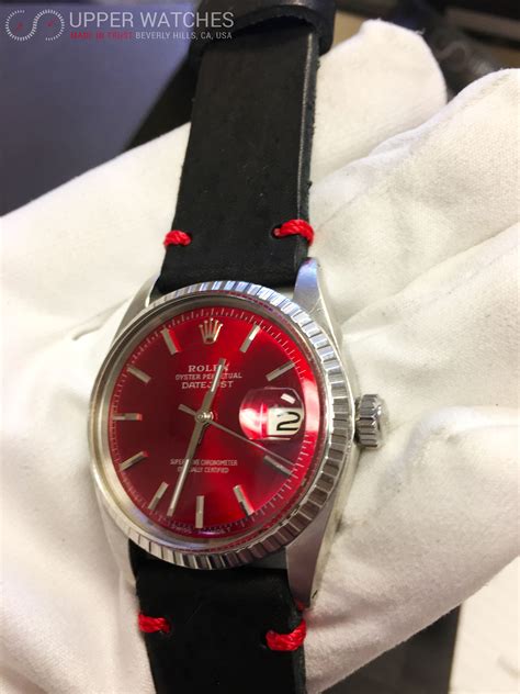 rolex datejust red roman dial auto 36mm mens 1601|Rolex Datejust 36 price new.